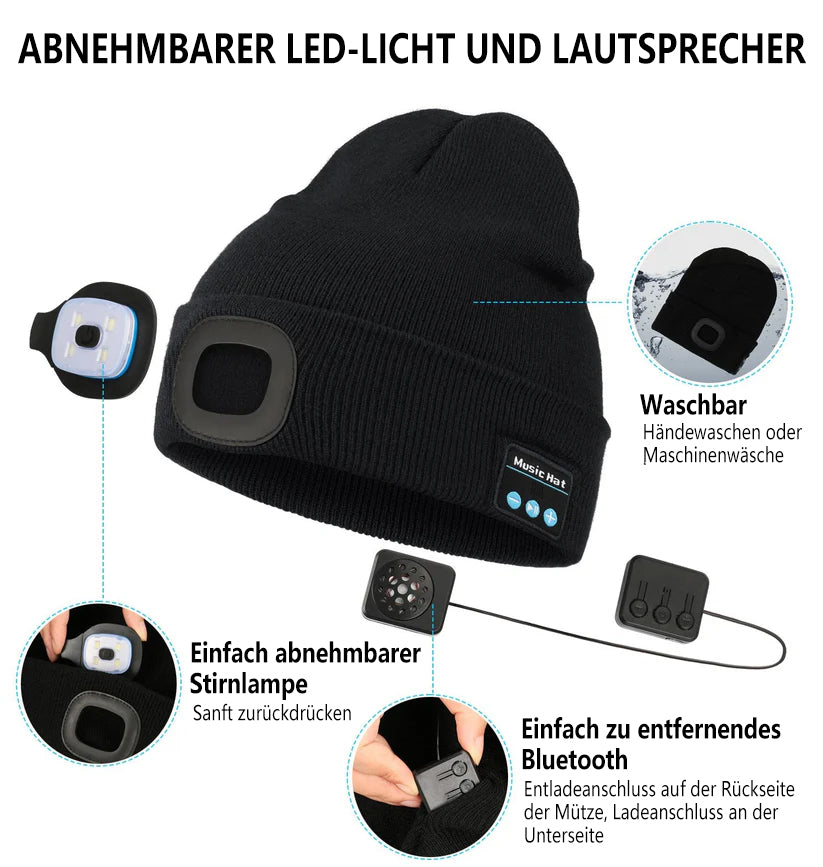 🎄FRÜHER WEIHNACHTSVERKAUF 49% RABATT🎅3-in-1 Funktion Bluetooth Mütze