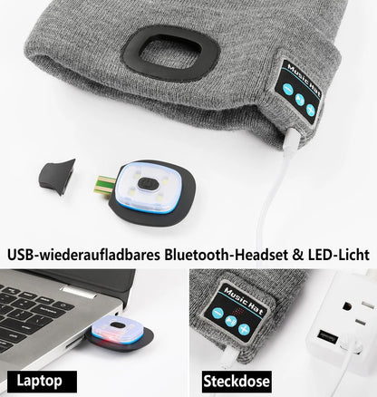 🎄FRÜHER WEIHNACHTSVERKAUF 49% RABATT🎅3-in-1 Funktion Bluetooth Mütze