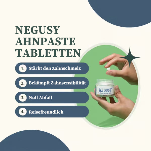 💥Heute 49% Rabatt💥NEGUSY ZAHNPASTATABLETTEN