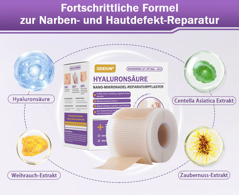✅Offizieller Shop |ODEIUN® Hyaluronsäure-Nano-Mikronadel-Reparaturpflaster✴️